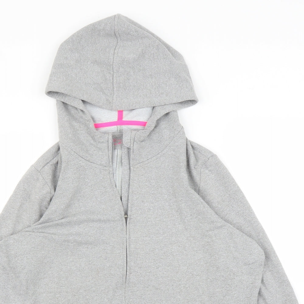 M&S Womens Grey   Full Zip Hoodie Size 18