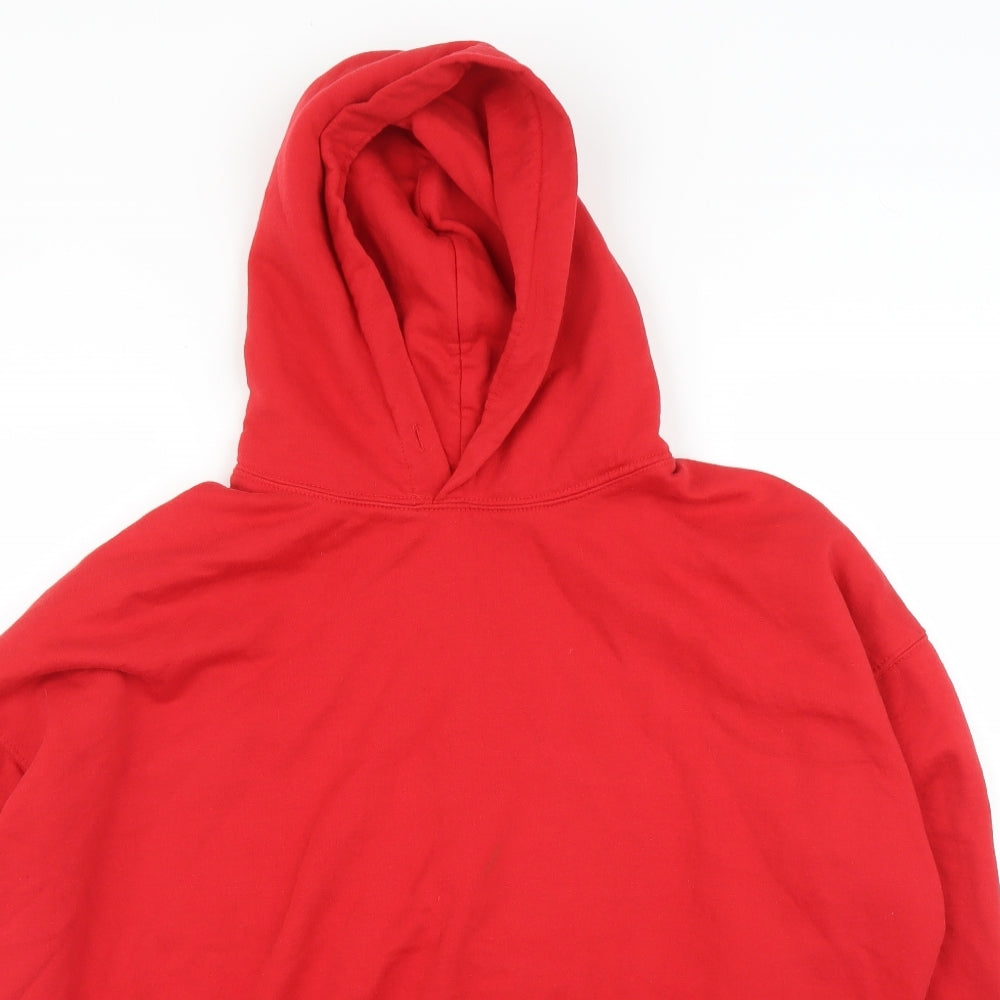 Preworn Mens Red   Pullover Hoodie Size XL
