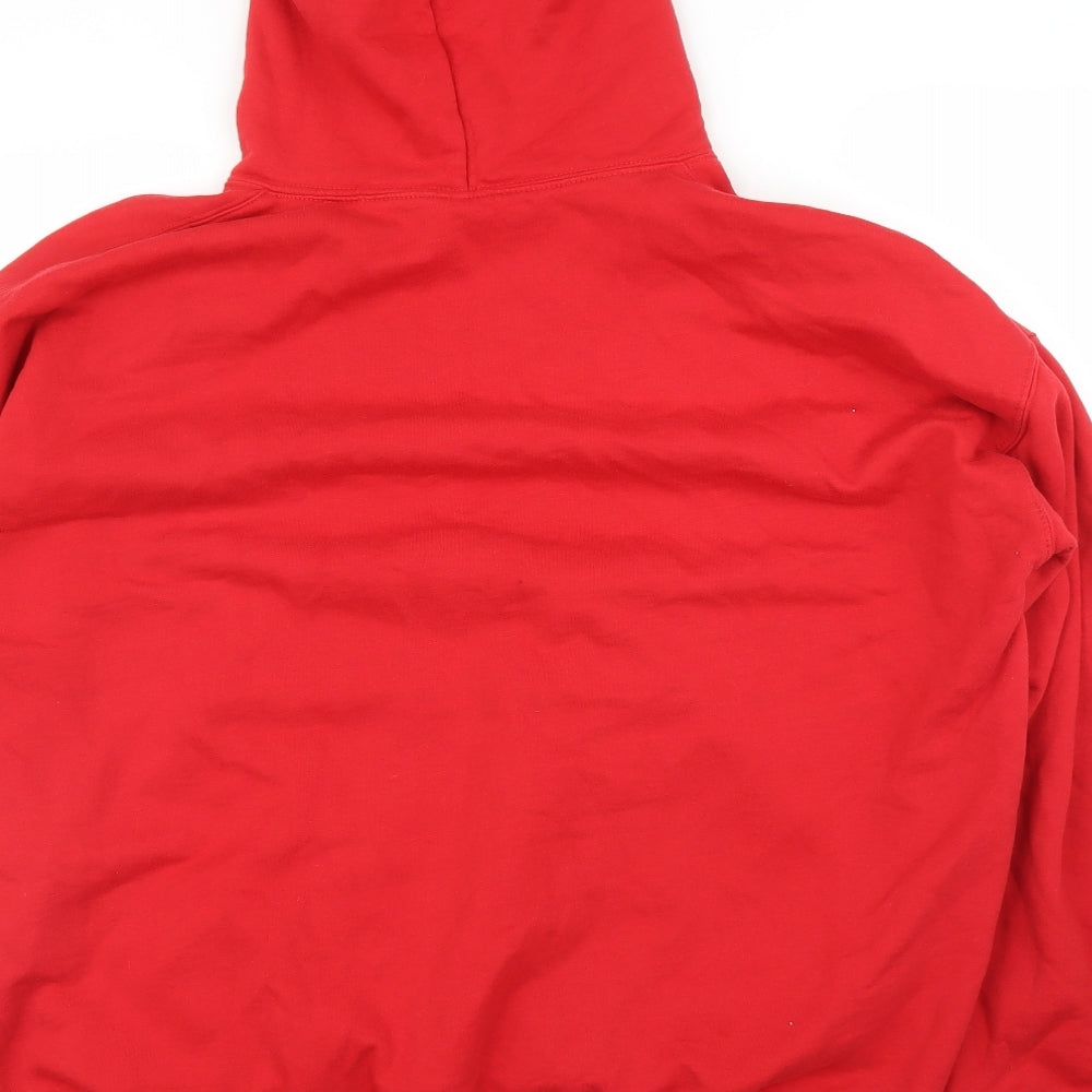 Preworn Mens Red   Pullover Hoodie Size XL