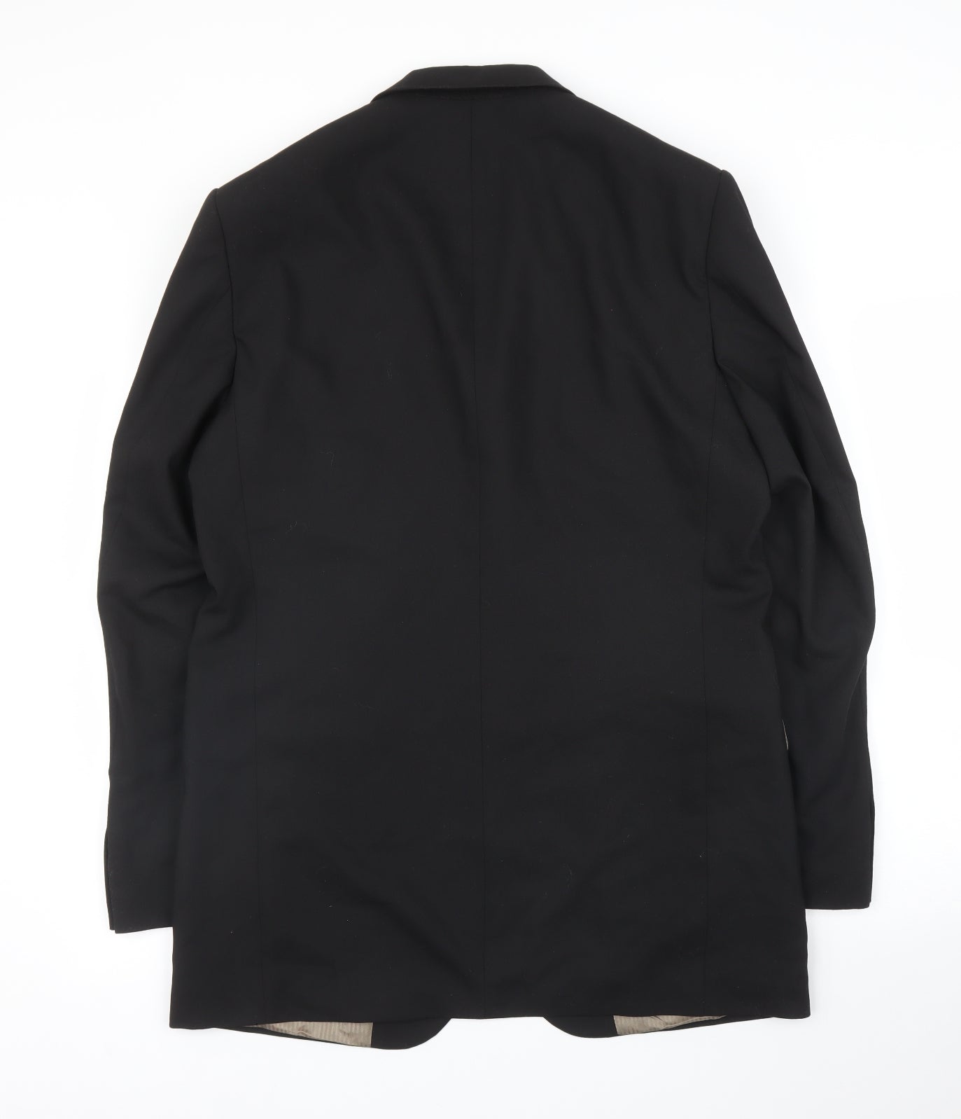 Impressions Mens Black   Jacket Suit Jacket Size 44