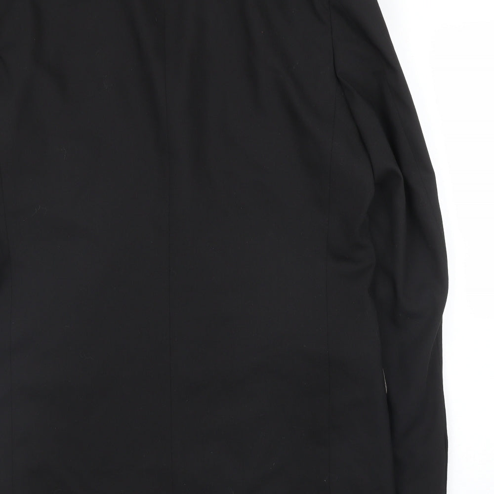 Impressions Mens Black   Jacket Suit Jacket Size 44