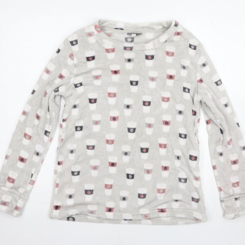 gozee Womens Grey Solid  Top Pyjama Top Size S