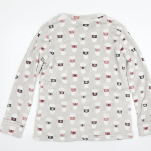 gozee Womens Grey Solid  Top Pyjama Top Size S
