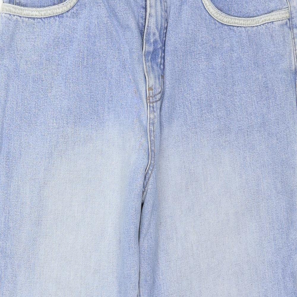 Marks and Spencer Womens Blue   Cropped Jeans Size 14 L23 in