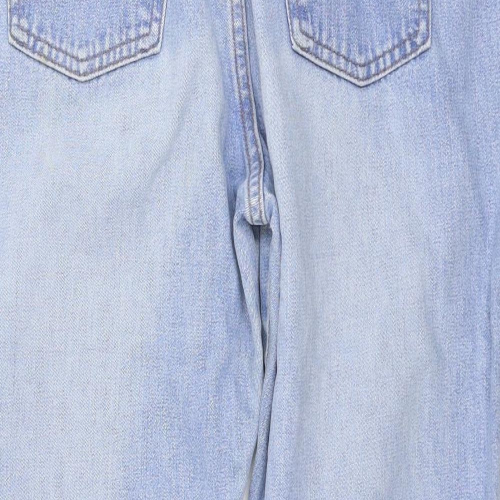 Marks and Spencer Womens Blue   Cropped Jeans Size 14 L23 in
