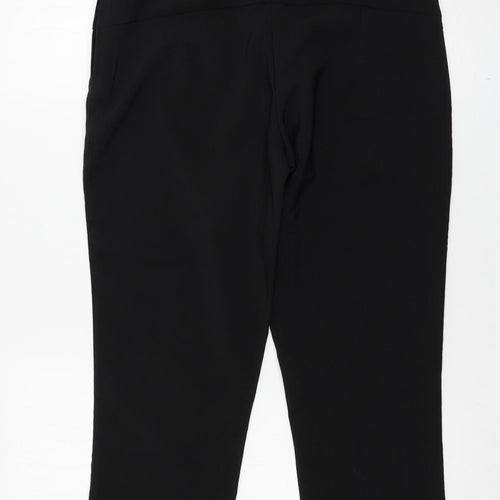 b younq Womens Black   Cropped Trousers Size 14 L22.5 in