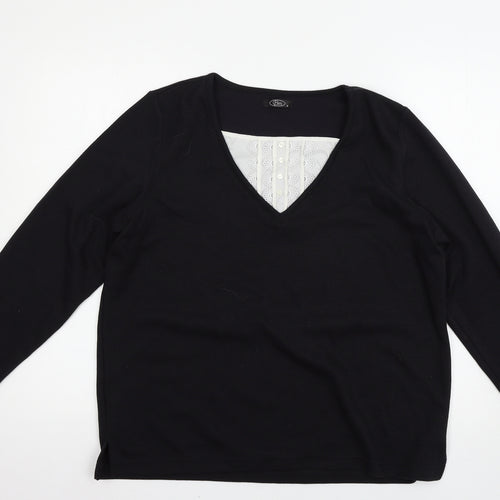 BM Womens Black   Pullover Jumper Size M