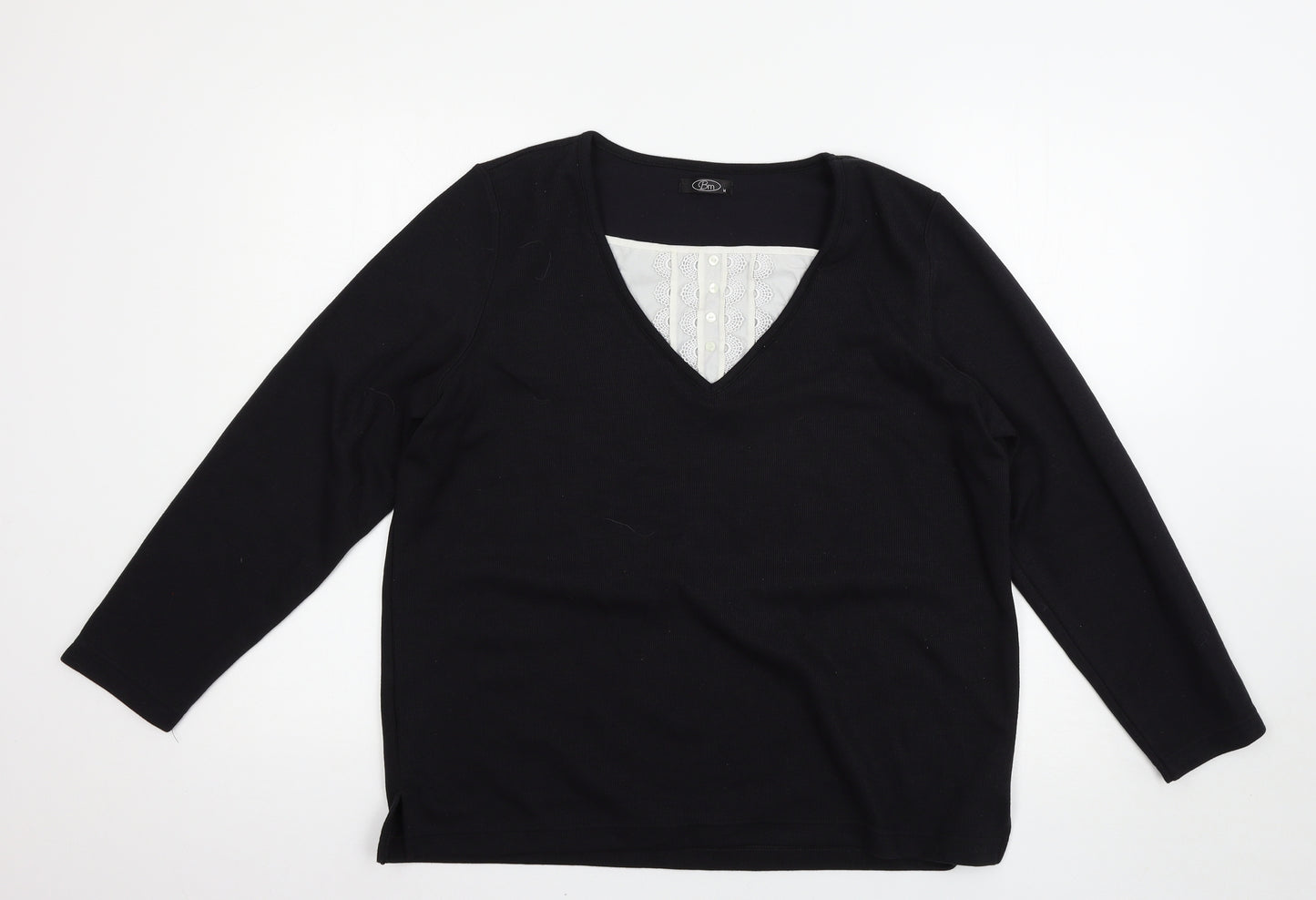 BM Womens Black   Pullover Jumper Size M