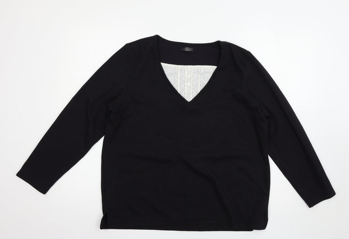 BM Womens Black   Pullover Jumper Size M