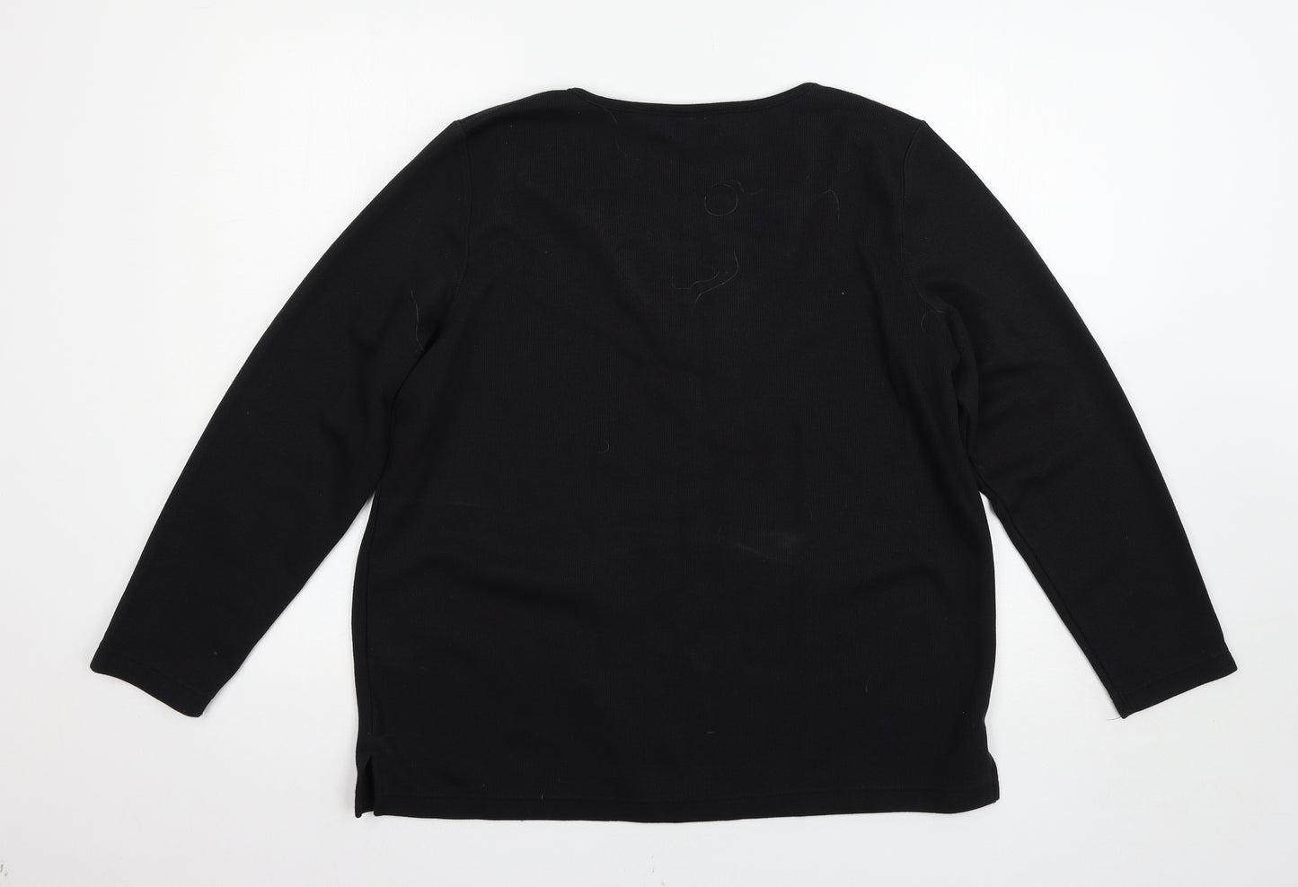 BM Womens Black   Pullover Jumper Size M