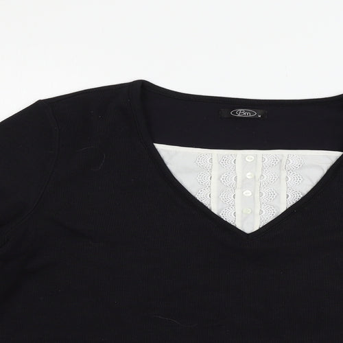 BM Womens Black   Pullover Jumper Size M
