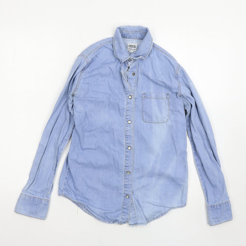 ASOS Womens Blue   Basic Button-Up Size 6