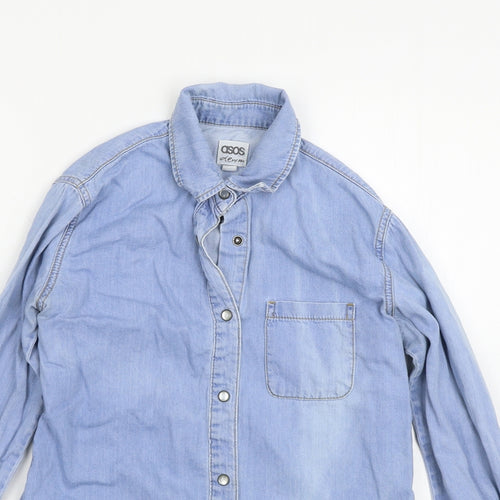 ASOS Womens Blue   Basic Button-Up Size 6