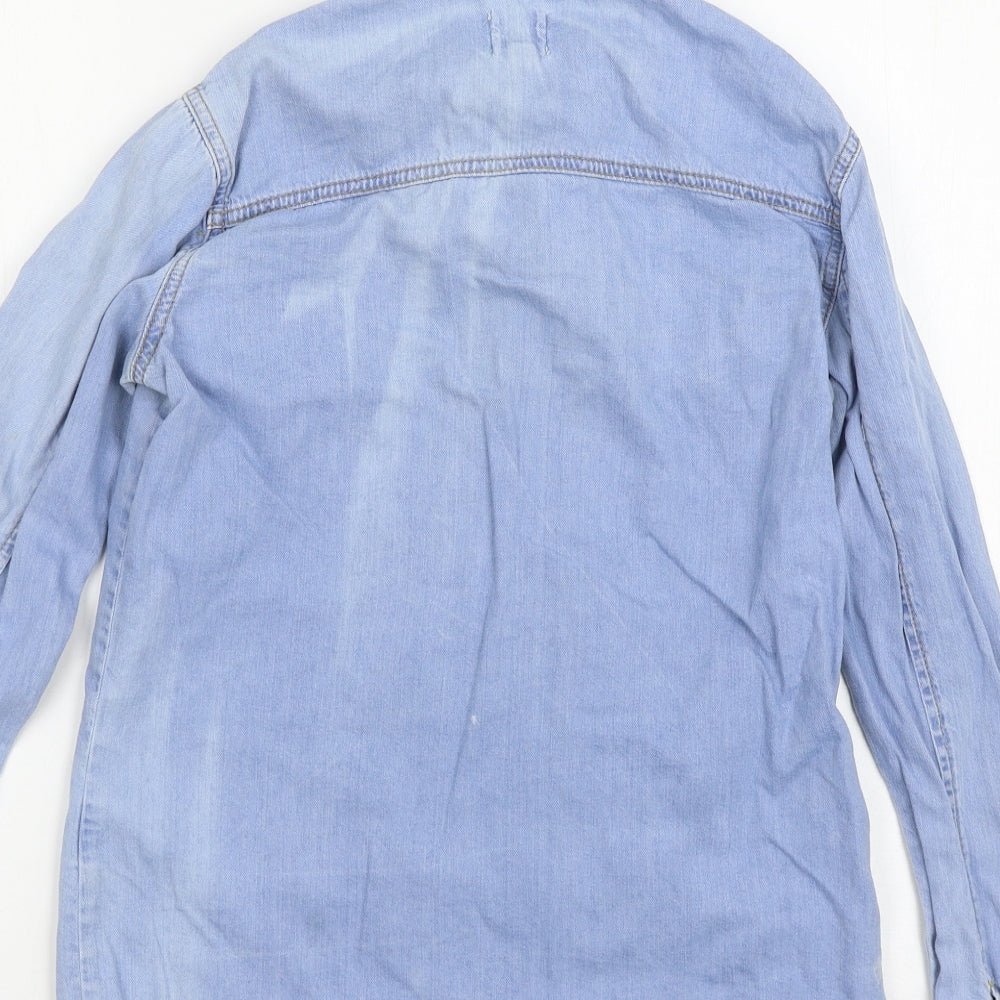 ASOS Womens Blue   Basic Button-Up Size 6