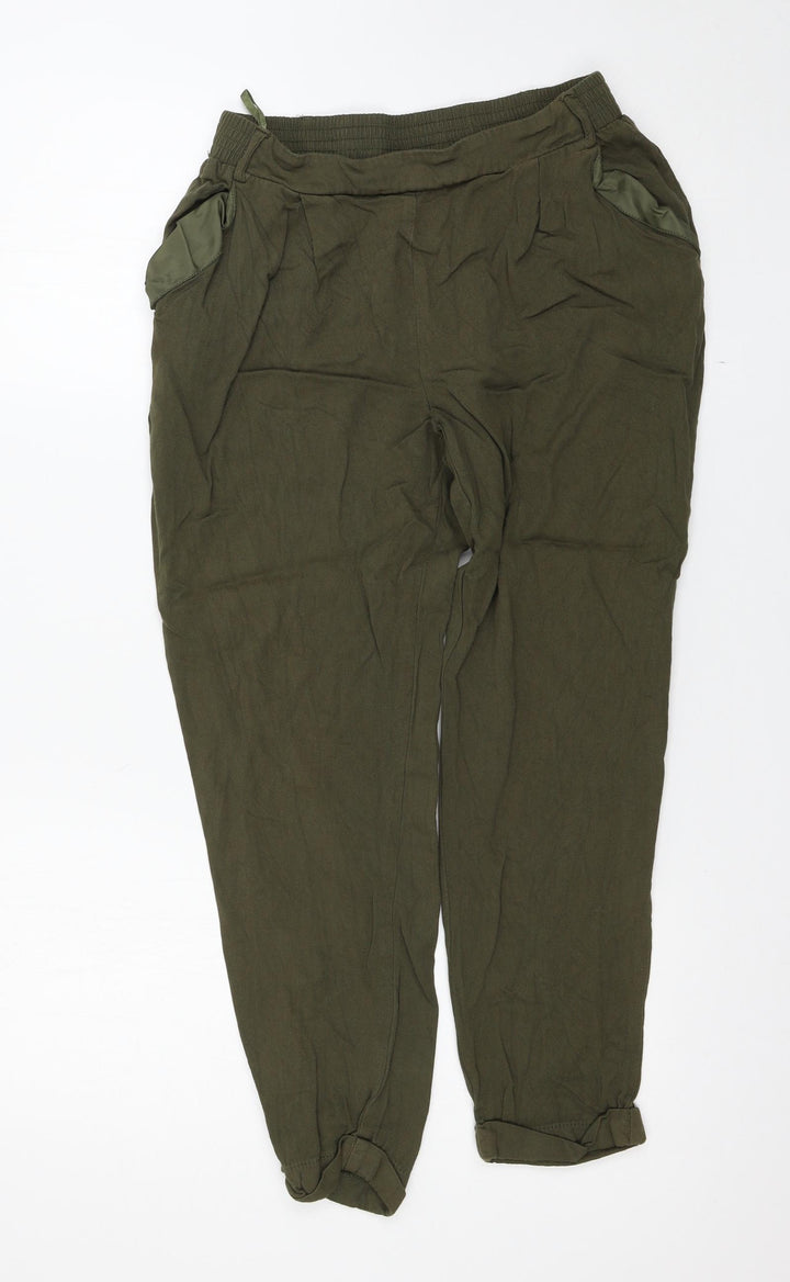 New Look Womens Green Trousers Size 10 L24 in