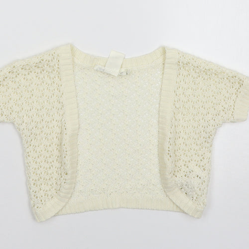 LOGG Girls Ivory   Cardigan Jumper Size 5-6 Years