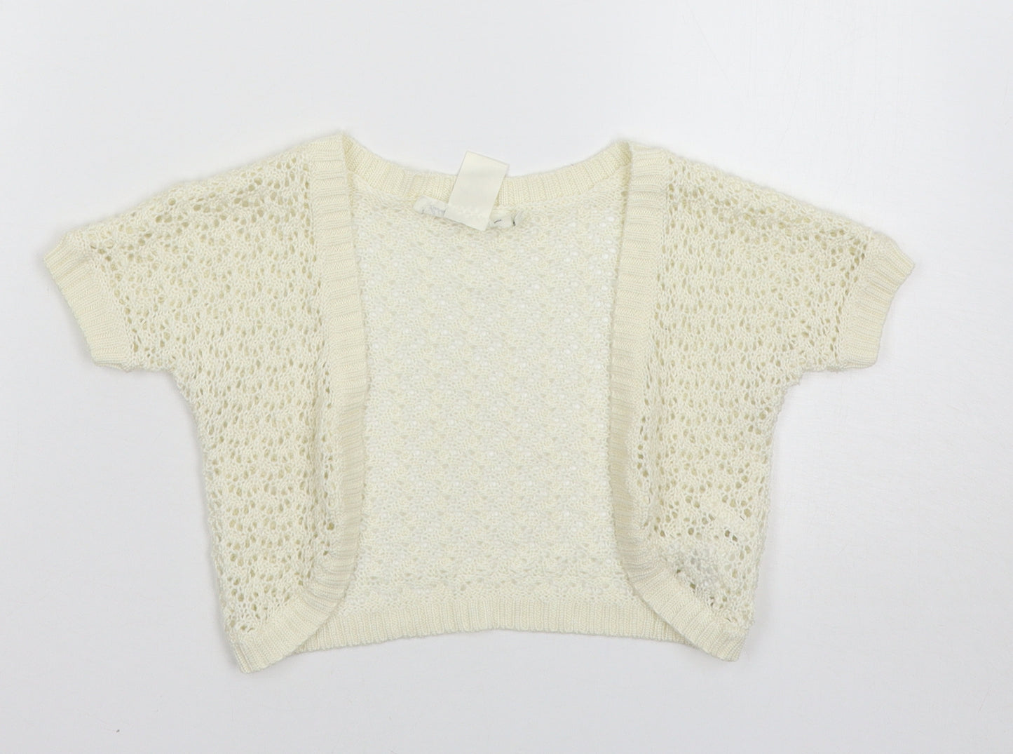 LOGG Girls Ivory   Cardigan Jumper Size 5-6 Years