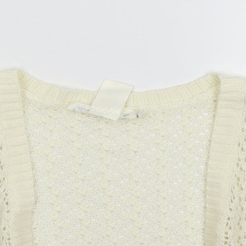 LOGG Girls Ivory   Cardigan Jumper Size 5-6 Years