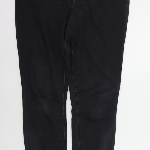 Denim & Co. Womens Grey   Straight Jeans Size 12 L25 in