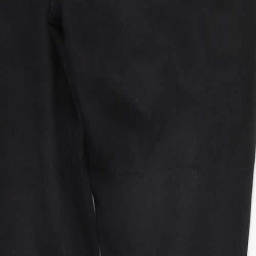 Denim & Co. Womens Grey   Straight Jeans Size 12 L25 in