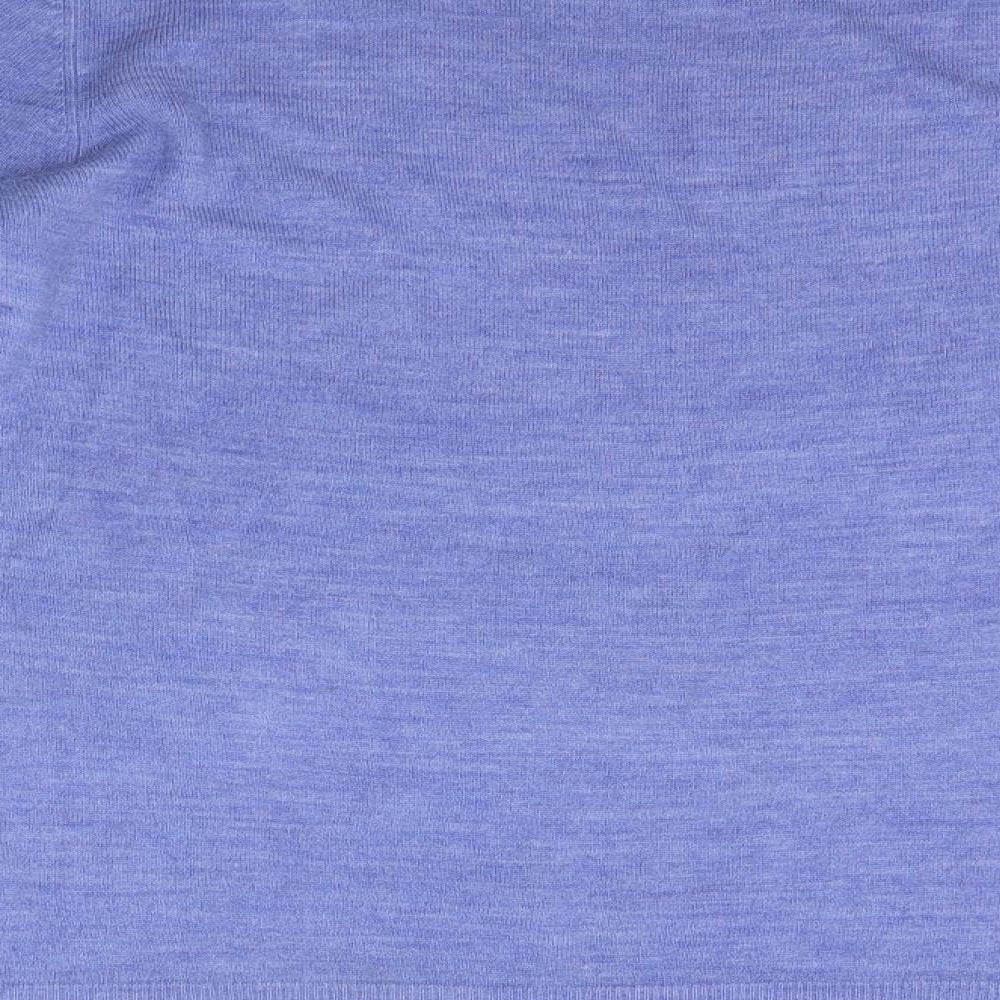 Classic Womens Blue Houndstooth  Pullover Jumper Size 18