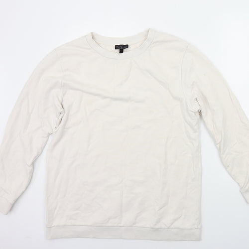 Topshop Womens Beige Houndstooth  Pullover Jumper Size 12