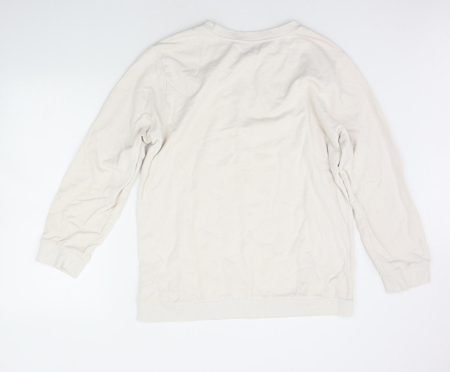 Topshop Womens Beige Houndstooth  Pullover Jumper Size 12