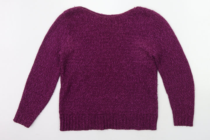 Marks and Spencer Womens Purple   Pullover Jumper Size 10