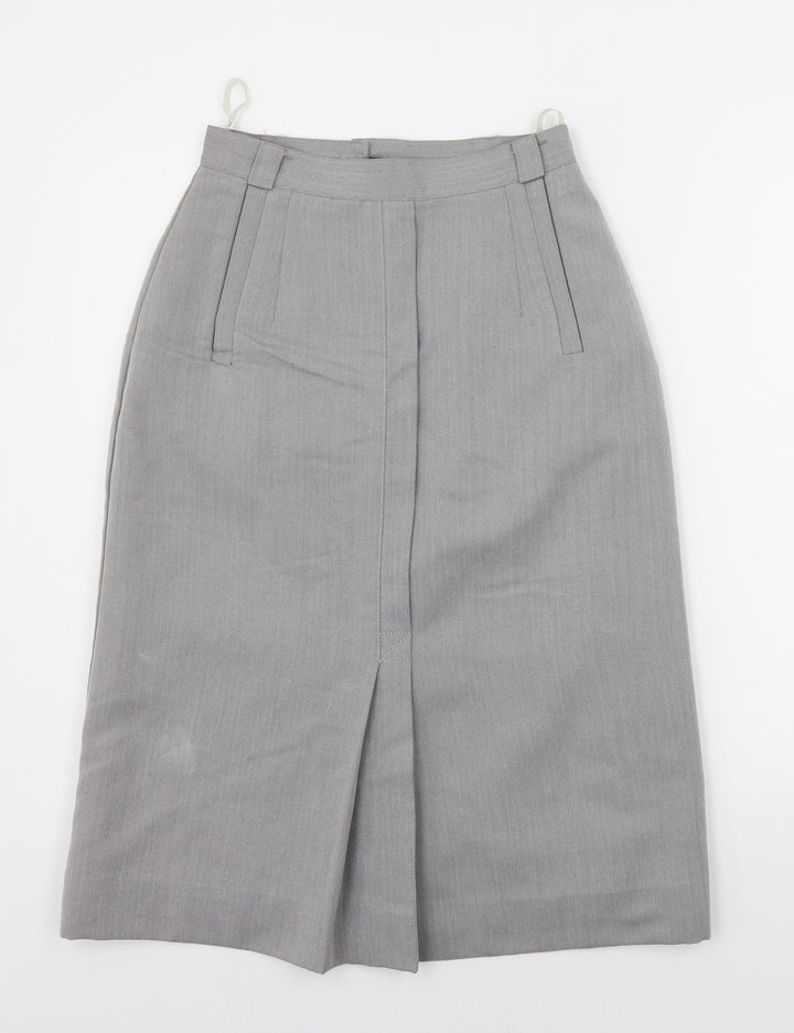 Expressions Womens Grey   A-Line Skirt Size 10