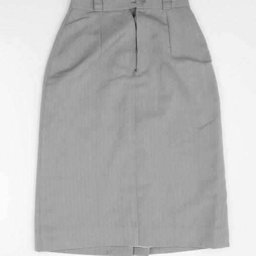 Expressions Womens Grey   A-Line Skirt Size 10