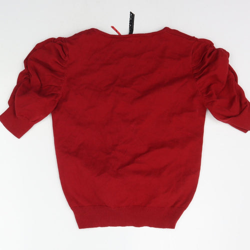 eVIE Womens Red   Cardigan Jumper Size 12