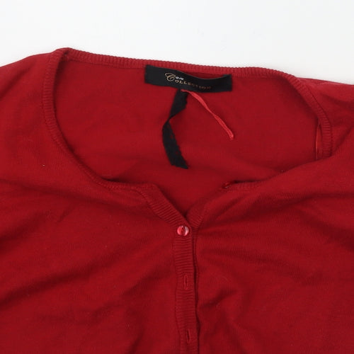 eVIE Womens Red   Cardigan Jumper Size 12