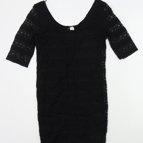 Divided Womens Black   A-Line  Size 12