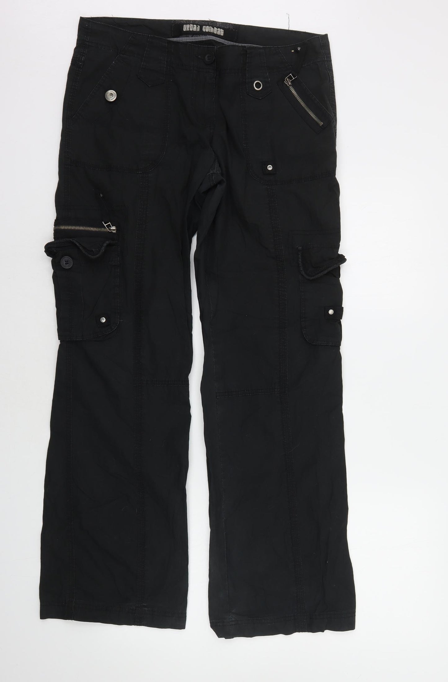 New Look Womens Black   Trousers  Size 14 L29 in