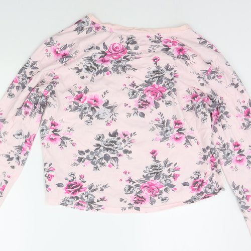 F&F Womens Pink Floral  Top Pyjama Top Size 10