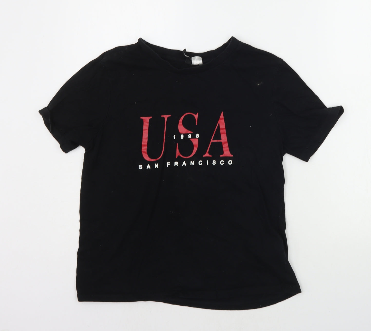 Divided Womens Black   Basic T-Shirt Size S