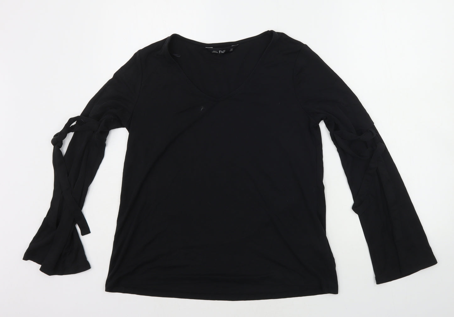 F&F Womens Black   Basic T-Shirt Size 6