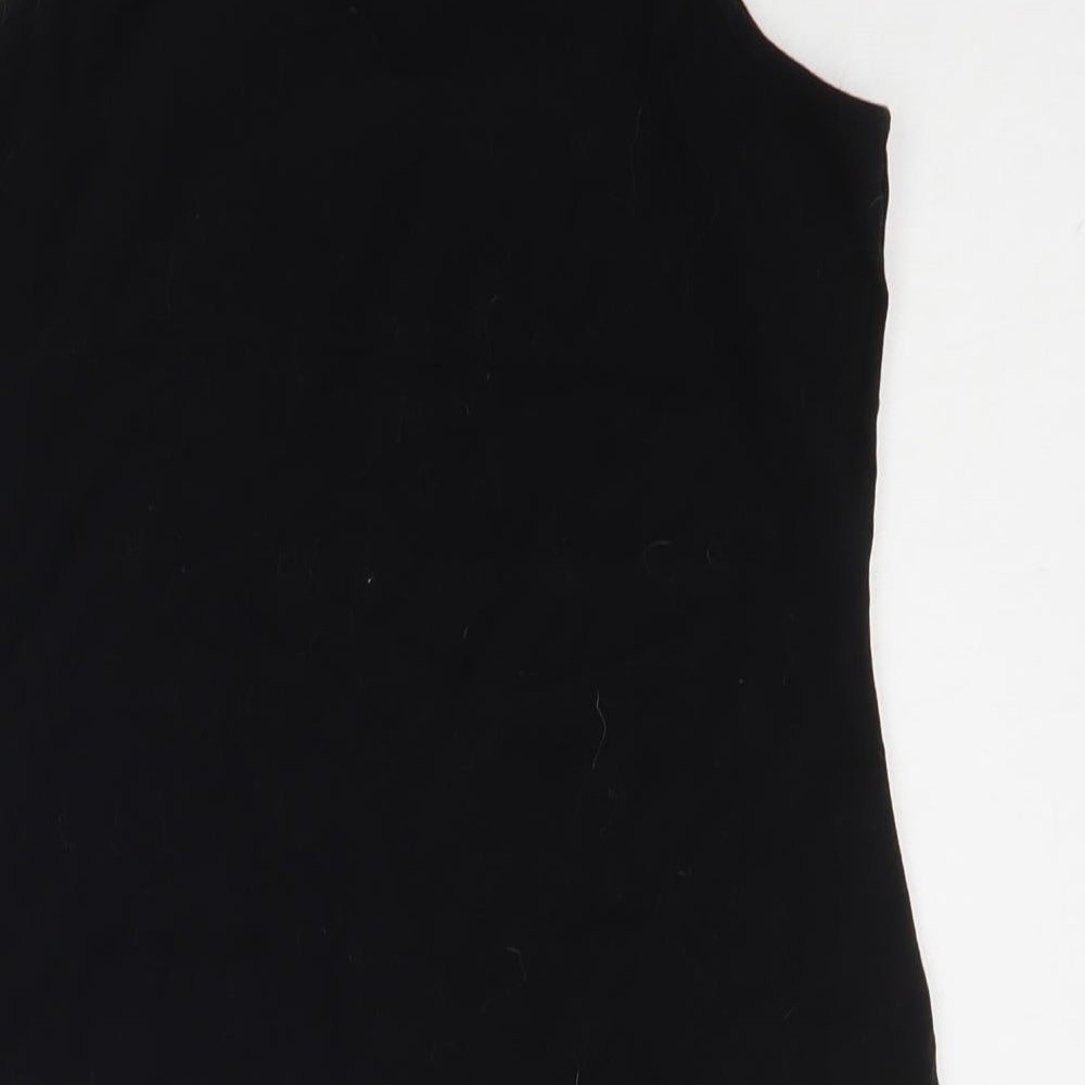 Vinceotto Womens Black   Basic T-Shirt Size L