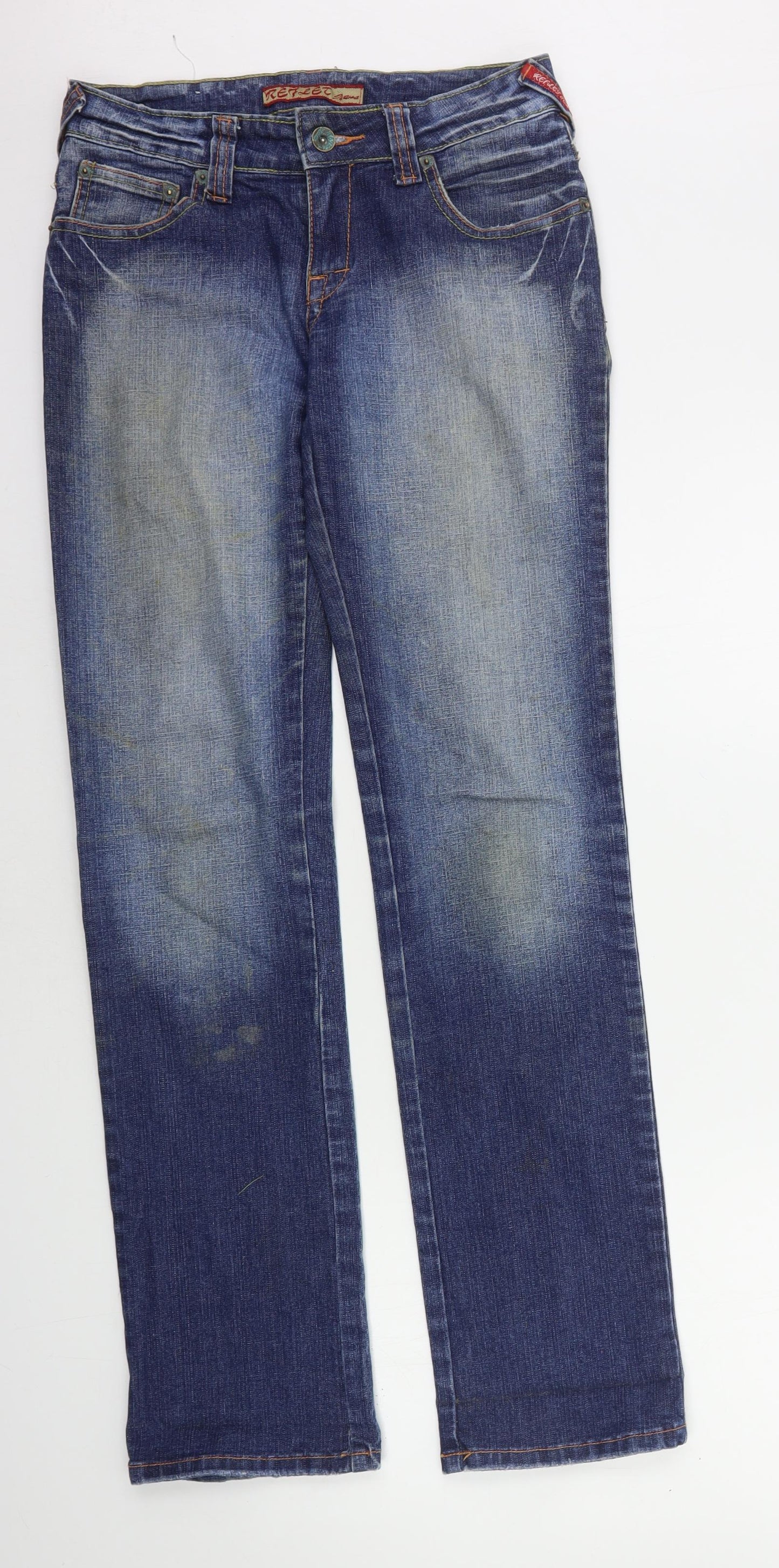 reftlet Womens Blue   Straight Jeans Size 10 L29 in