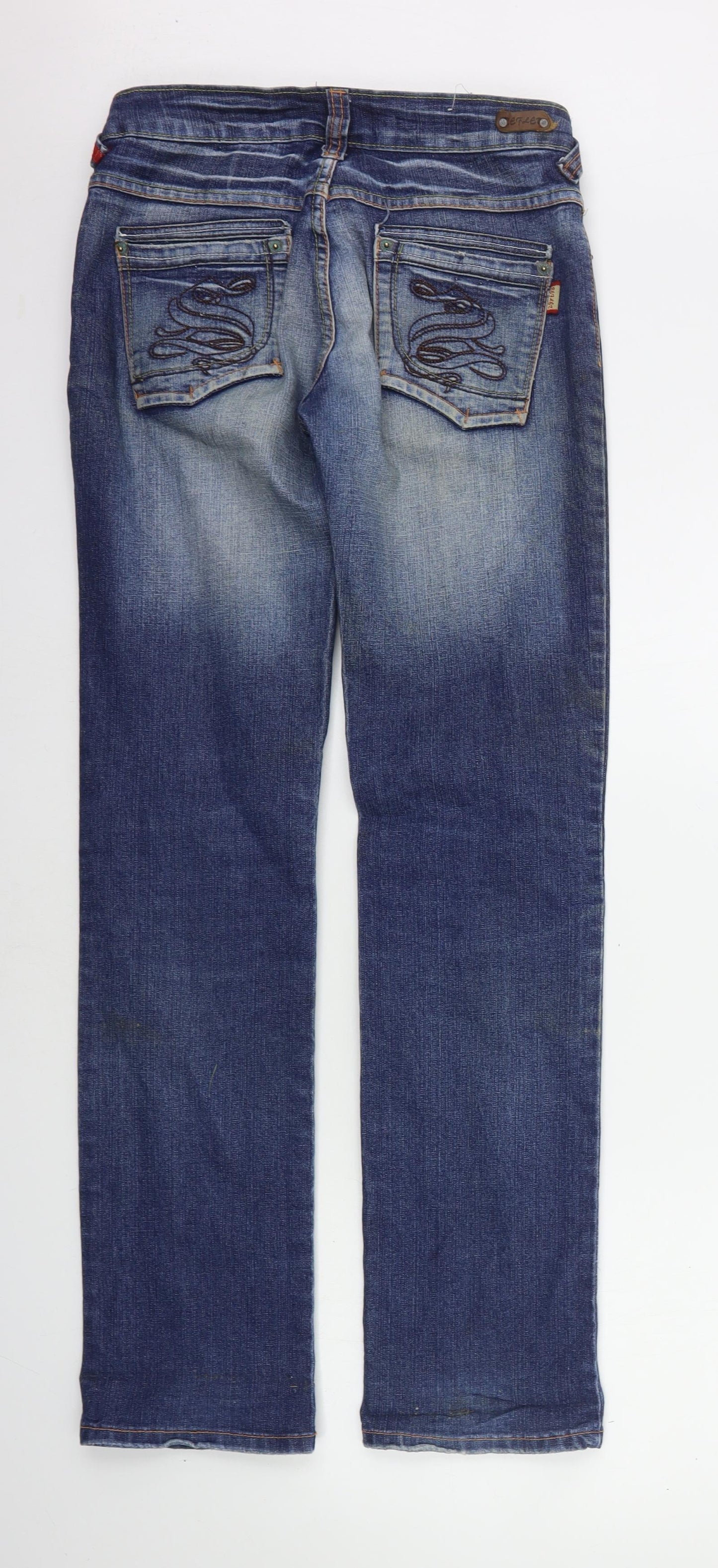 reftlet Womens Blue   Straight Jeans Size 10 L29 in