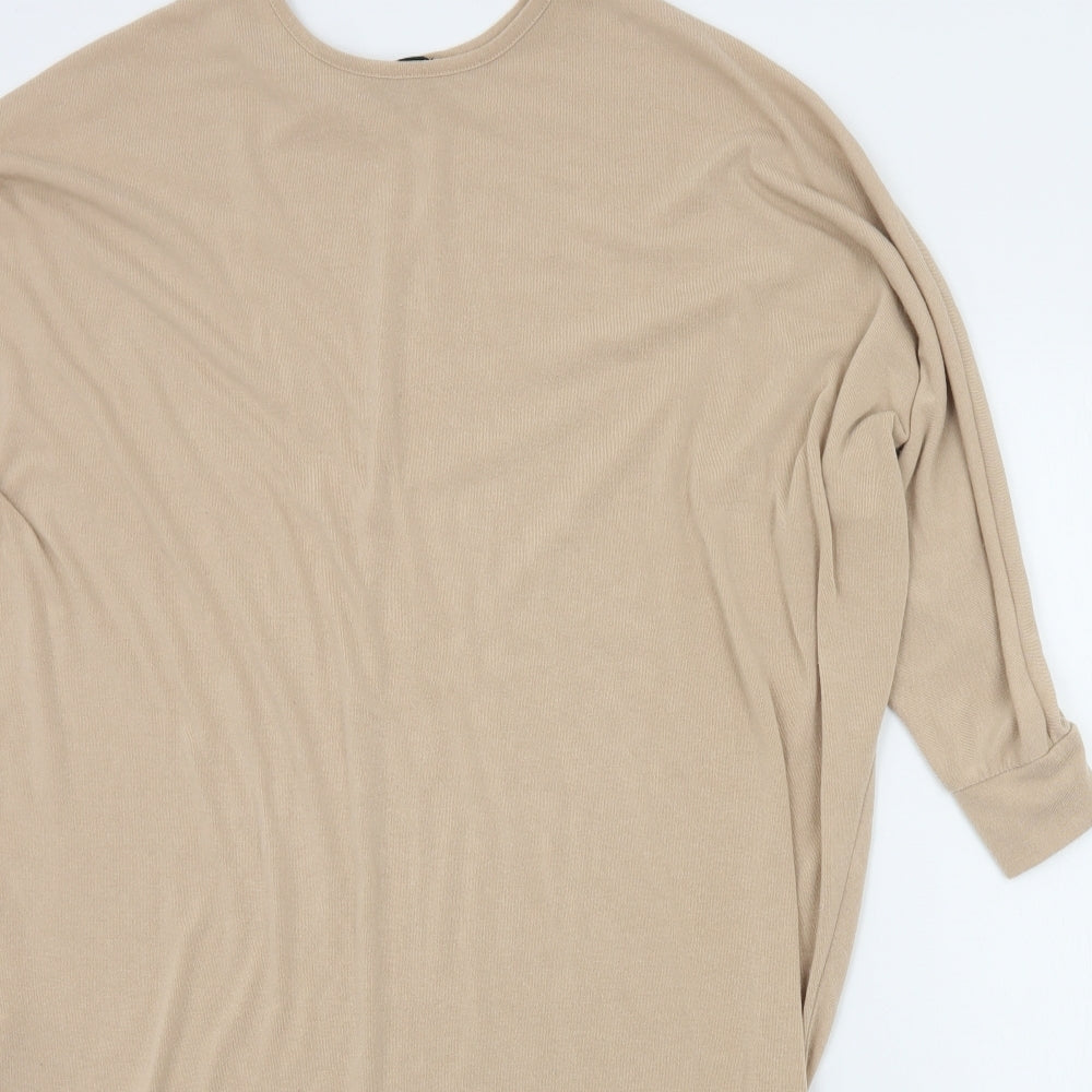 New Look Womens Beige   Jumper Dress  Size M