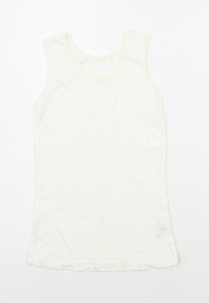 George Girls Silver   Basic Tank Size 8-9 Years
