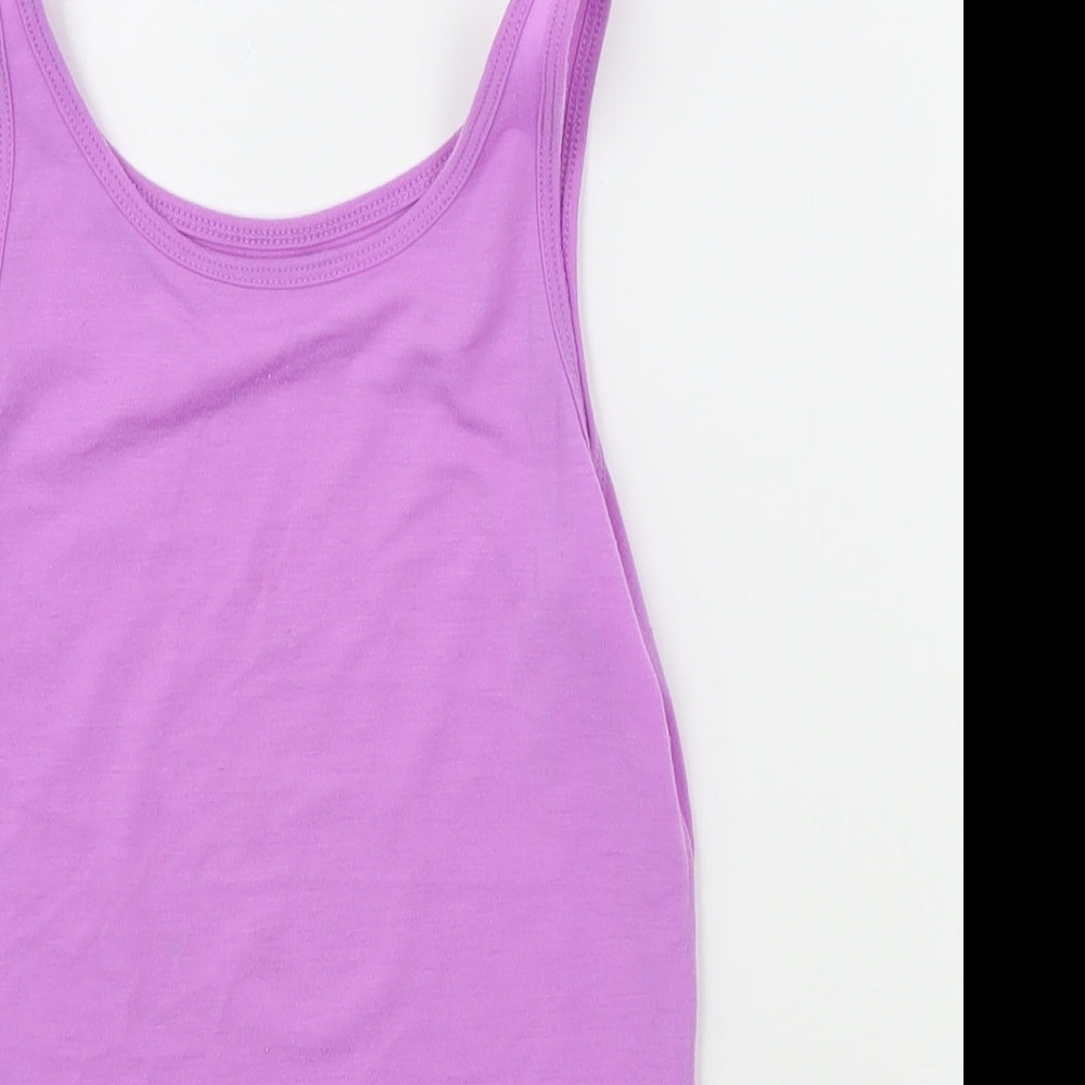 Young Dimension Girls Purple   Basic Tank Size 9-10 Years