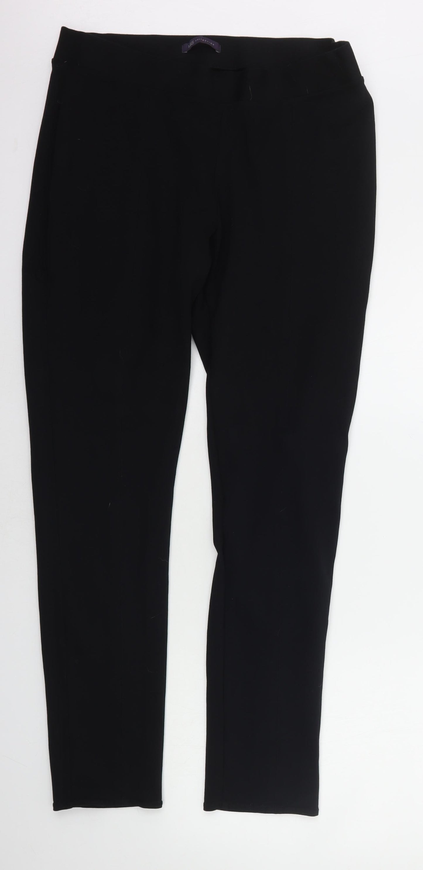 Marks and Spencer Womens Black   Harem Trousers Size 16 L30 in