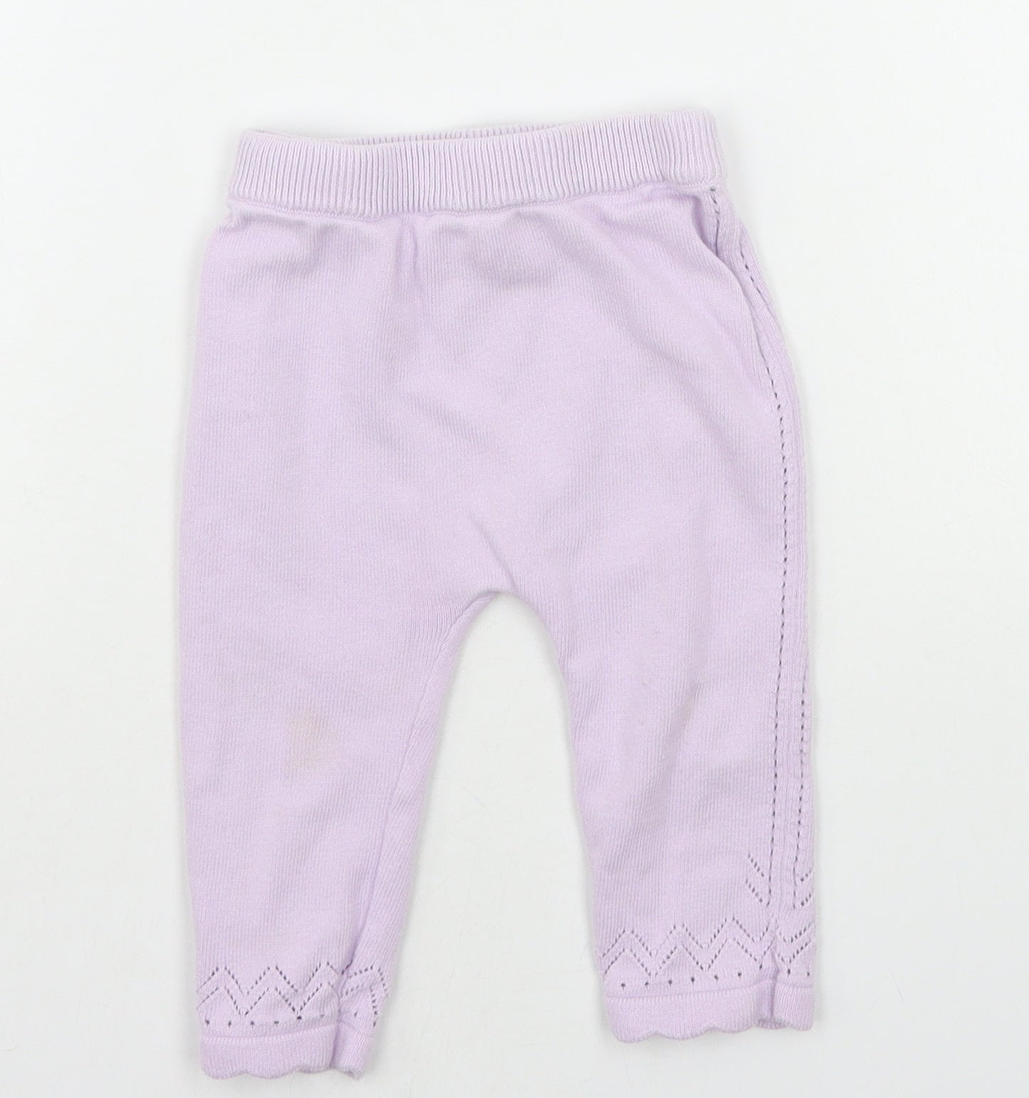 TU Baby Purple   Jogger Trousers Size 6-9 Months