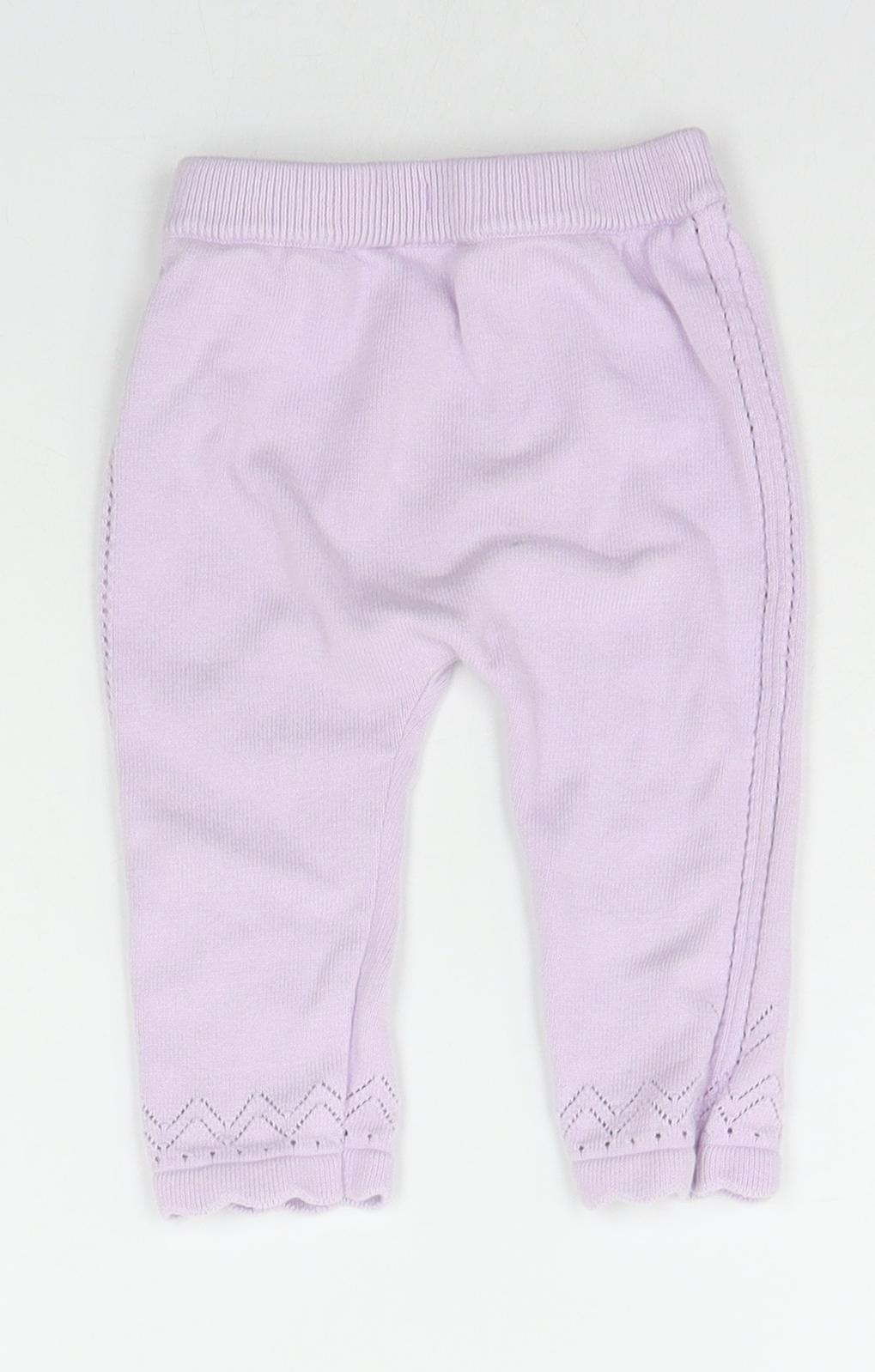 TU Baby Purple   Jogger Trousers Size 6-9 Months