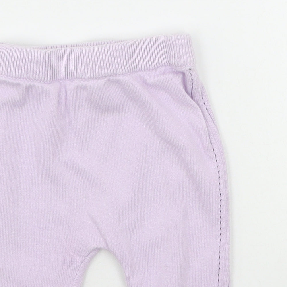 TU Baby Purple   Jogger Trousers Size 6-9 Months