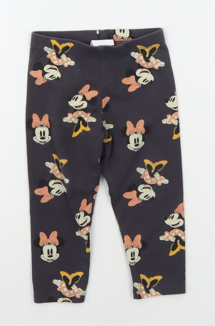 TESCO Baby Grey Geometric Pyjama Pants Size 9-12 Months - TIGGER