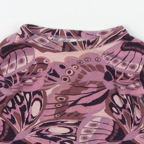 Gap Baby Purple Geometric  Basic T-Shirt Size 12-18 Months