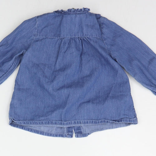 Primark Baby Blue   Basic Button-Up Size 9-12 Months